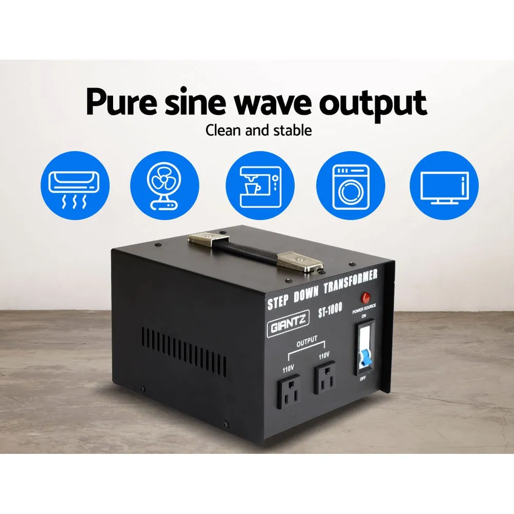 1000W Step Down Transformer, Pure Sine Output – Giantz