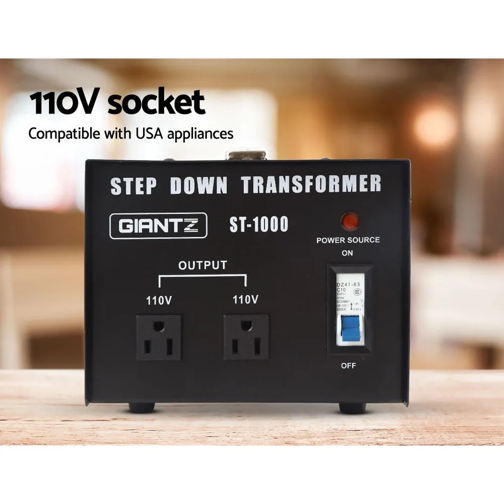 1000W Step Down Transformer, Pure Sine Output – Giantz