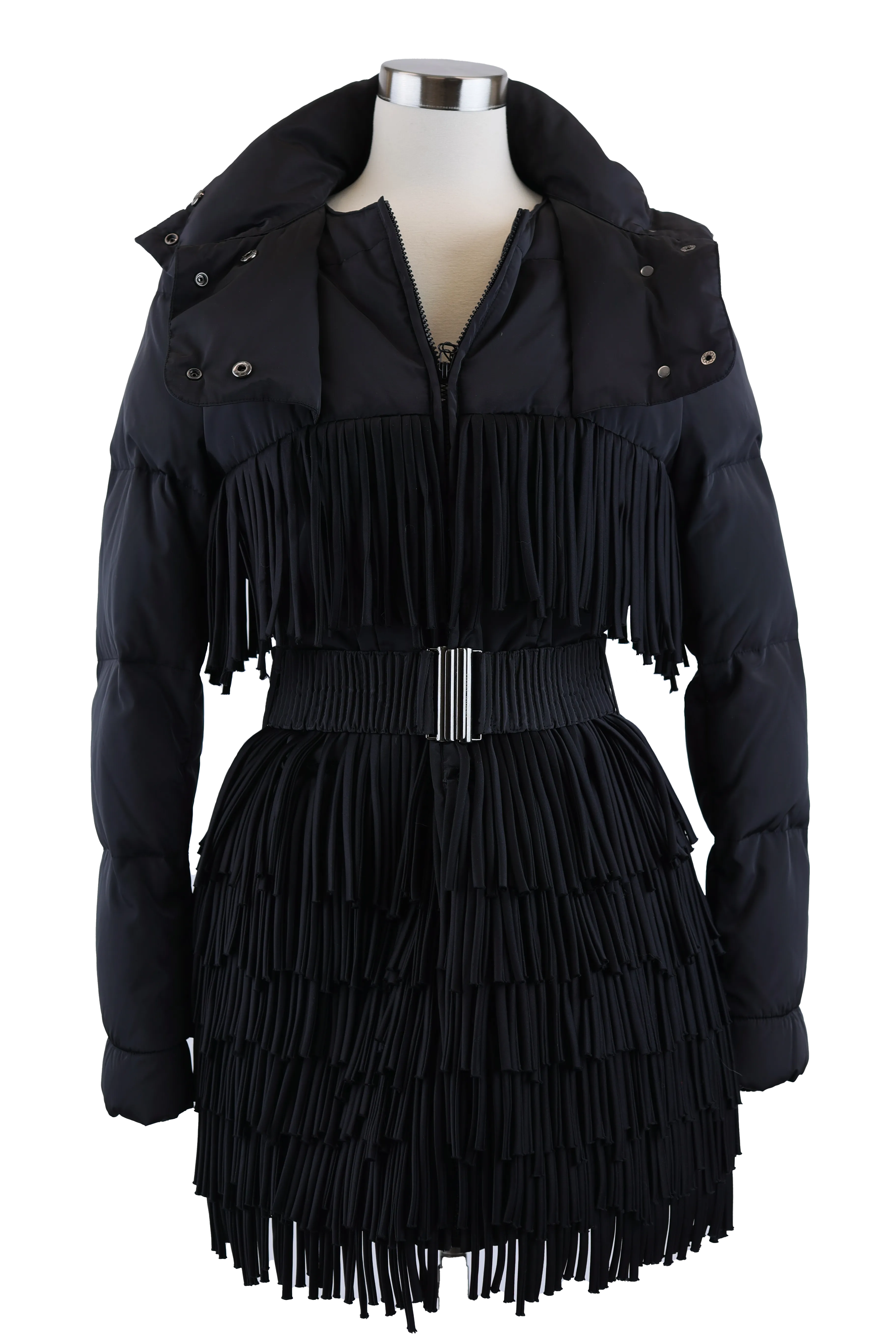 Belted Parka W/ Tassels