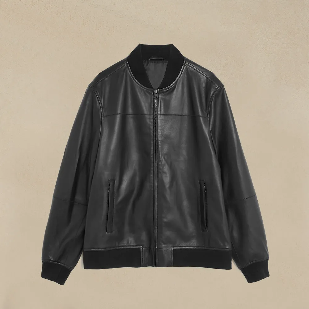 Black Bomber Jacket Mens