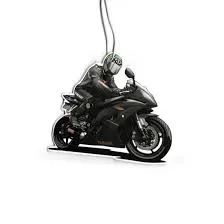 Black Motocycle Air Freshener