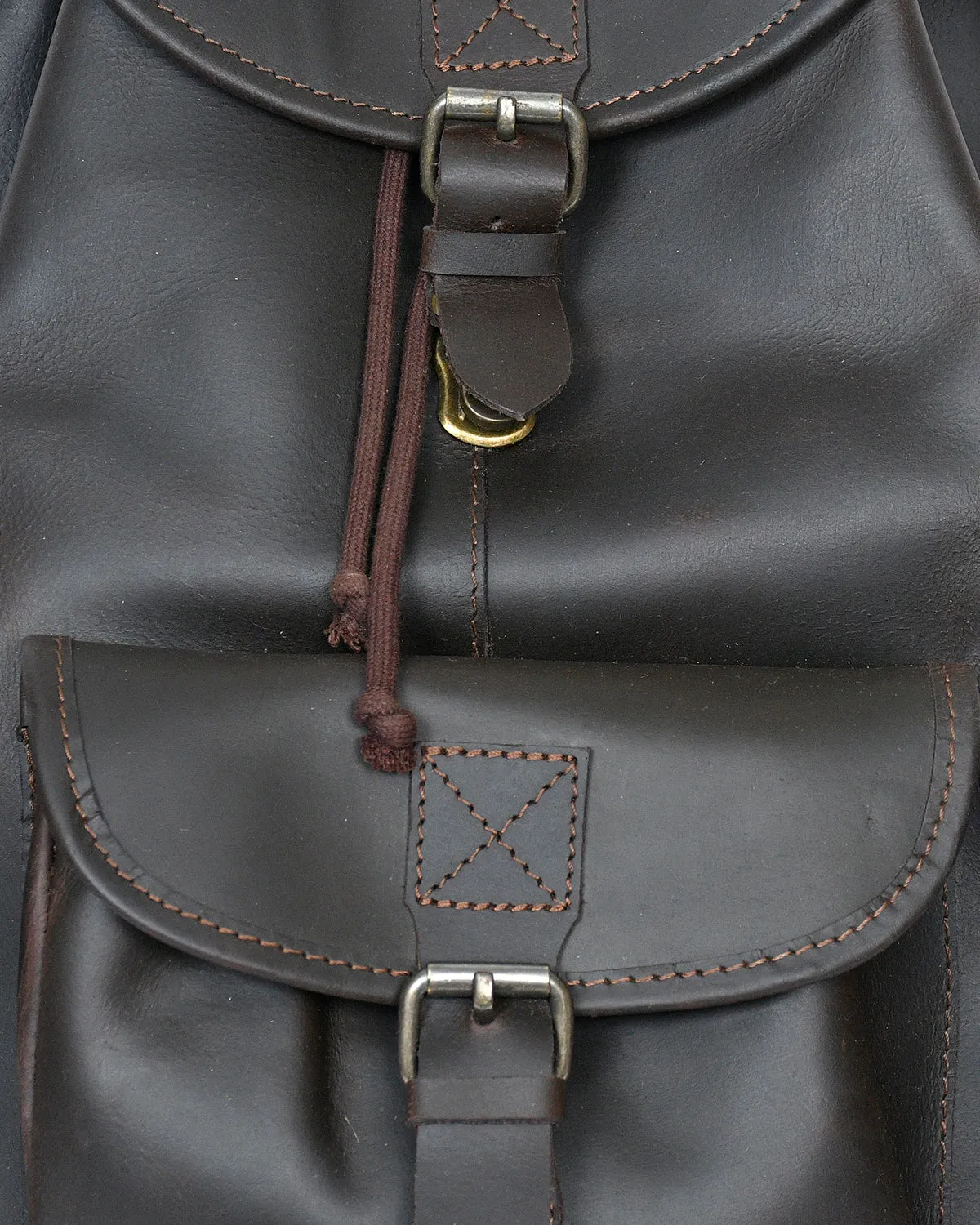 Brown Leather Backpack: Timeless Style and Versatility, Art: BG-1538