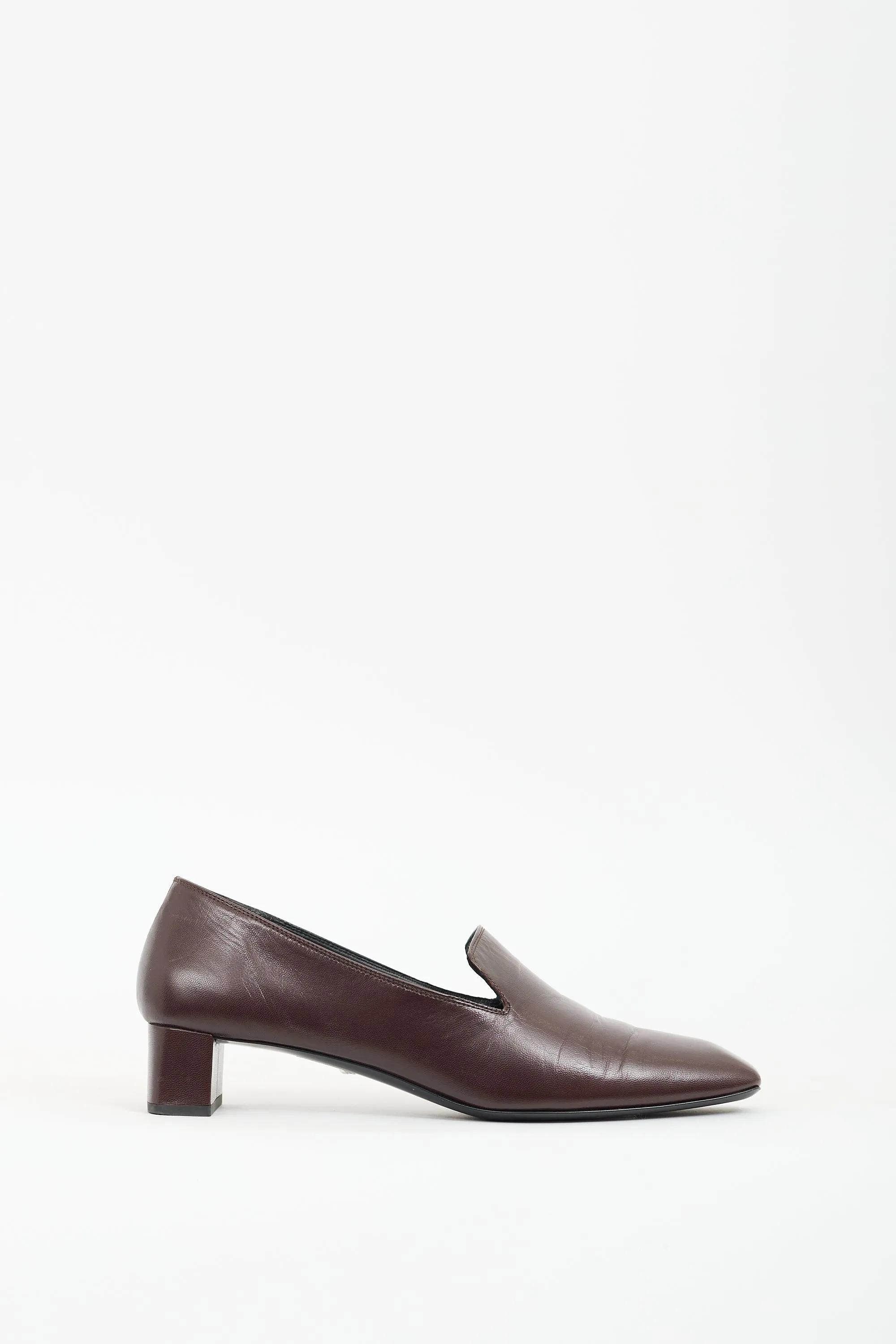 Brown Leather Margaret Loafer