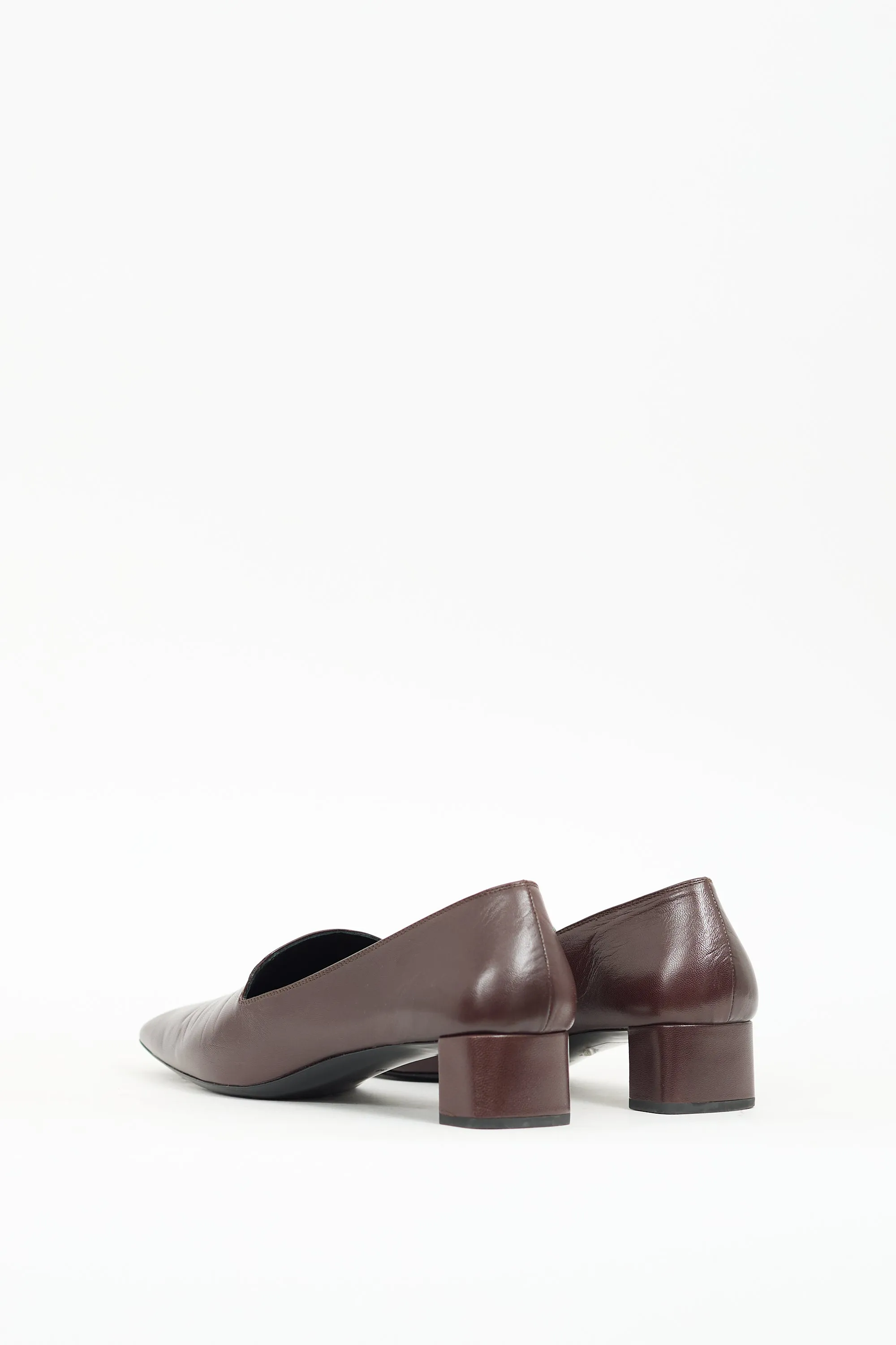 Brown Leather Margaret Loafer