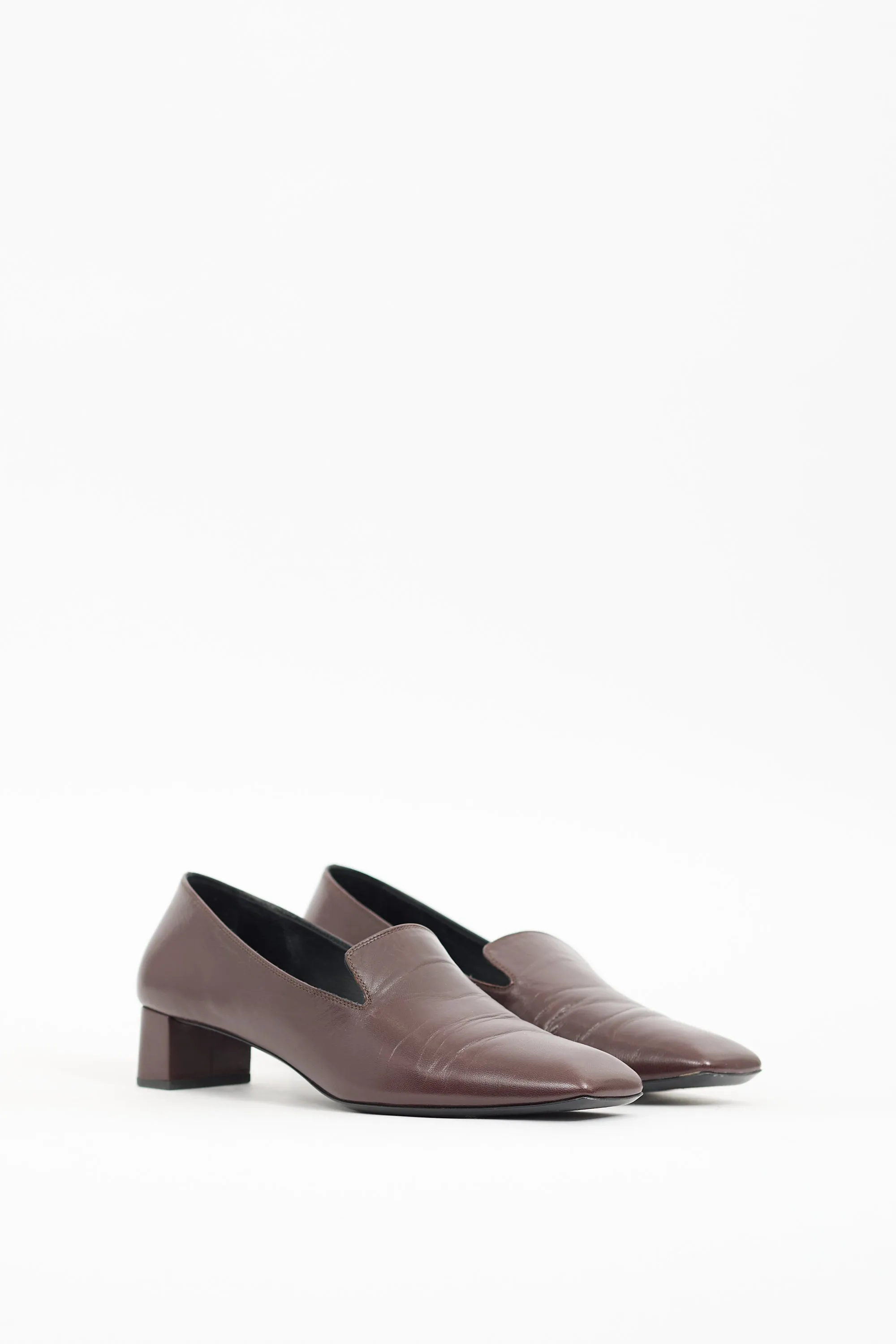 Brown Leather Margaret Loafer