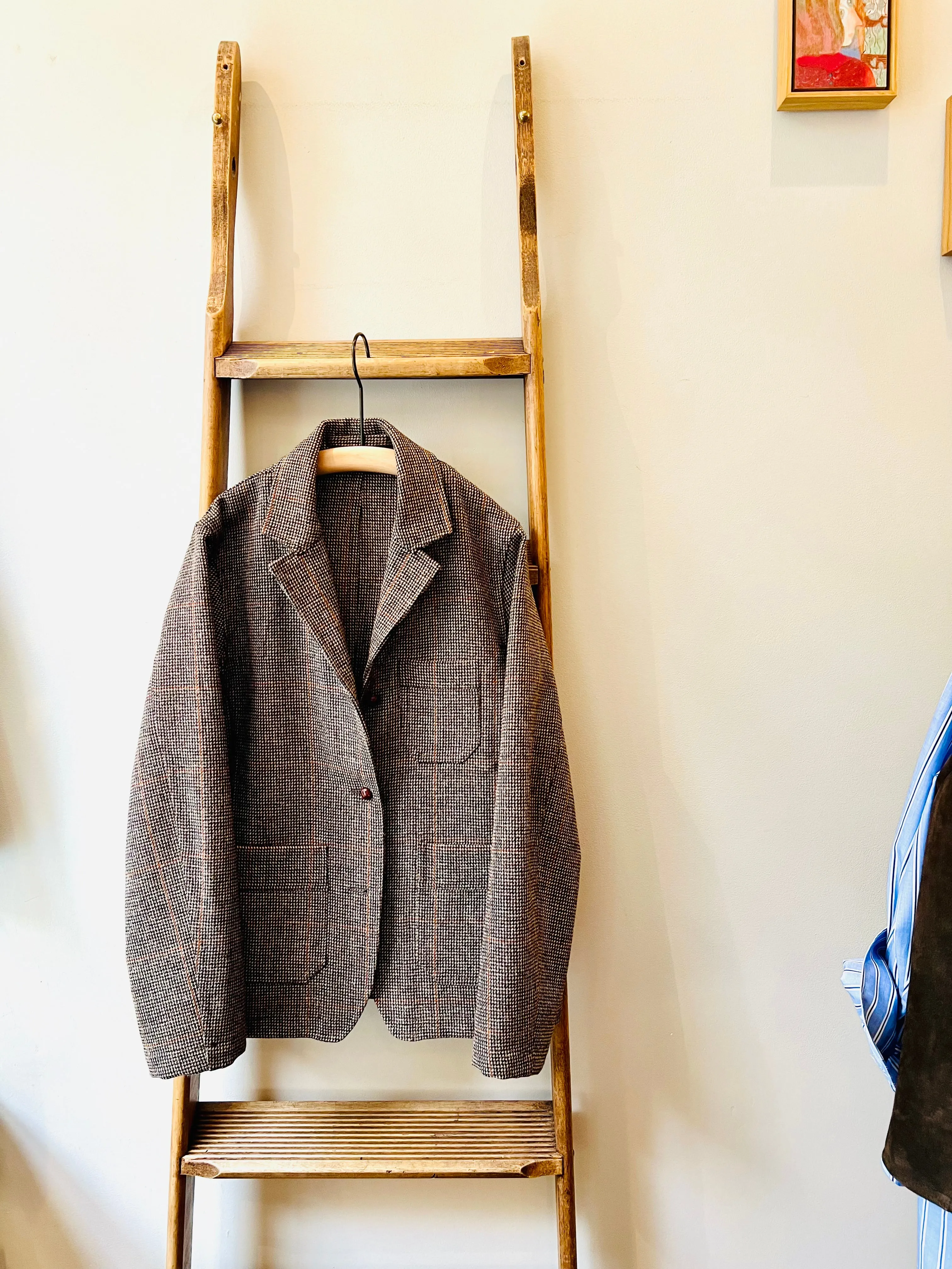 Cheviot Tweed Jacket / Brown Check