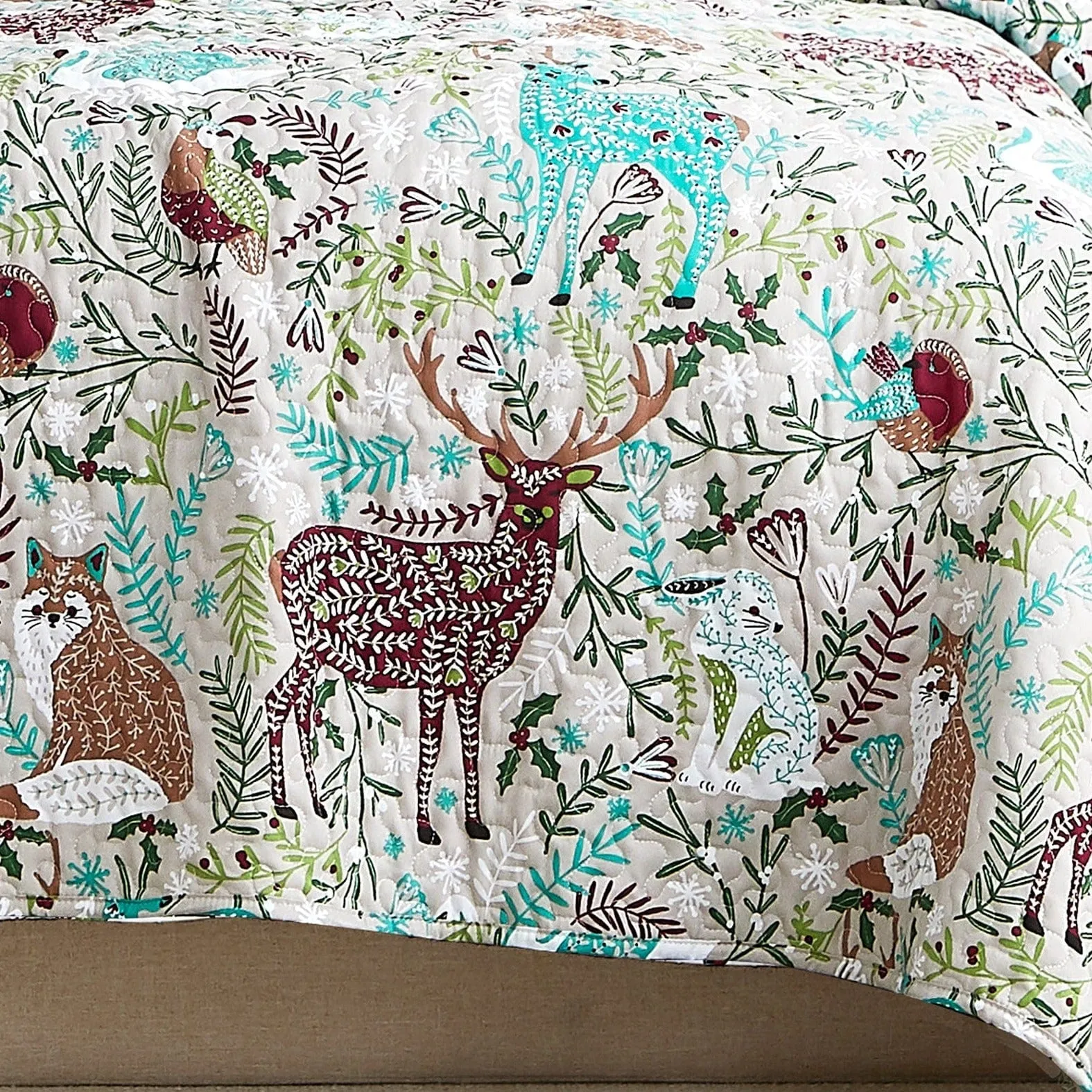 Christmas Woodland Oversized Quilt Set