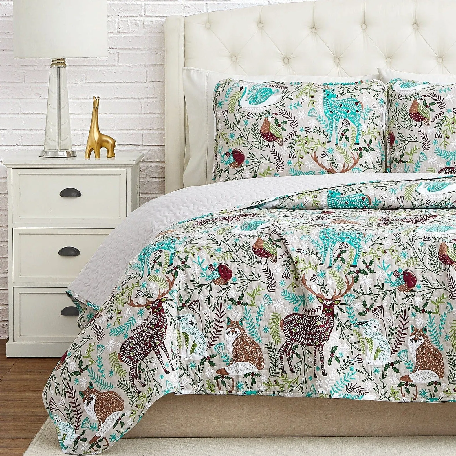 Christmas Woodland Oversized Quilt Set