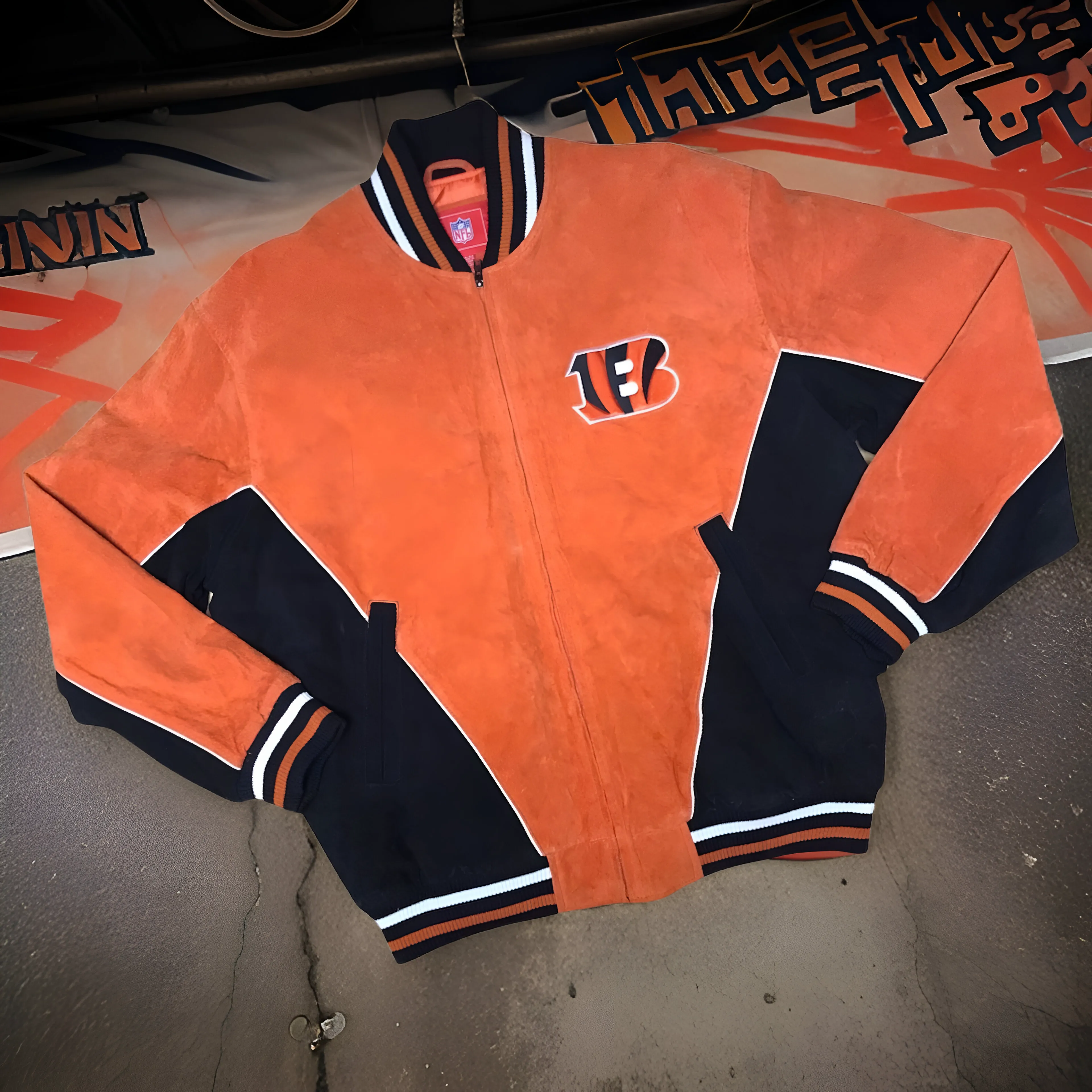 *CINCINNATI BENGALS* FULL LEATHER JACKET