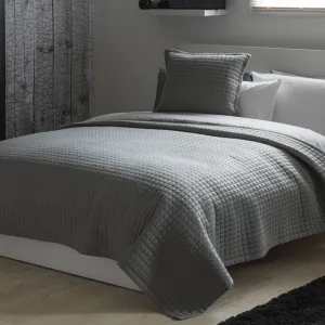 Crompton Quilted Throw - Grey