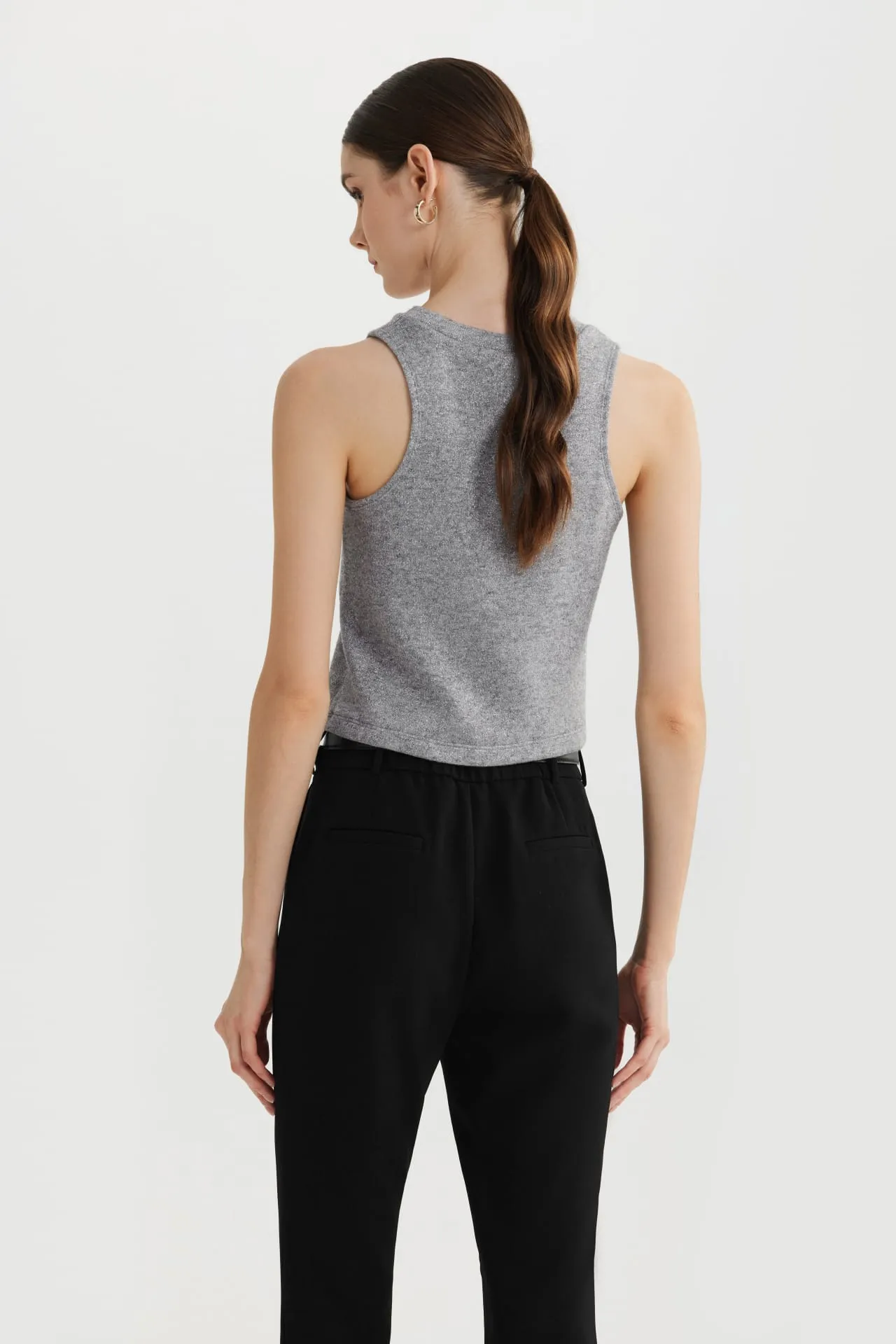 Essential Basic Knit Cropped Top