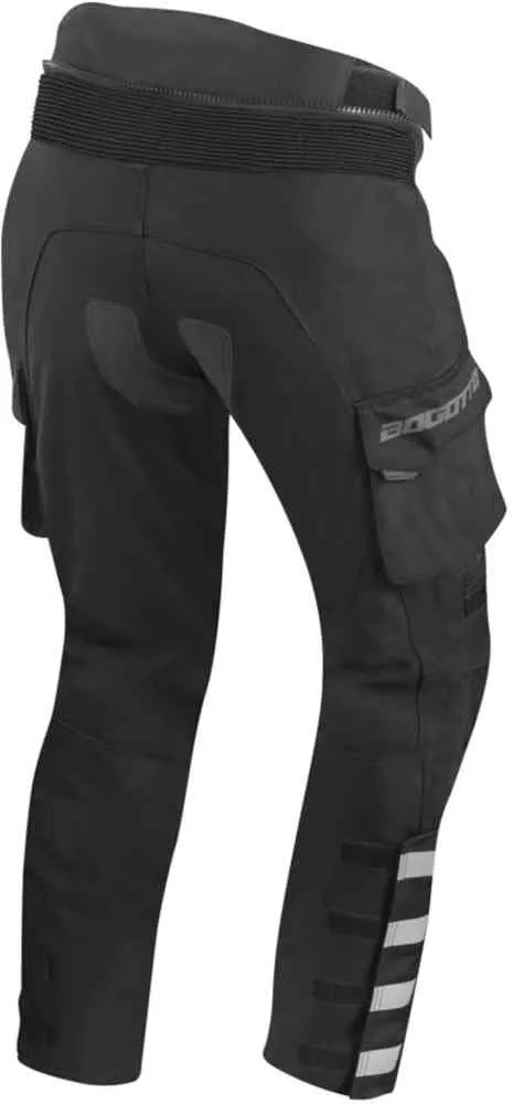 Explorer-Z Bogotto Waterproof Motorcycle Leather/Textile Pants, Black