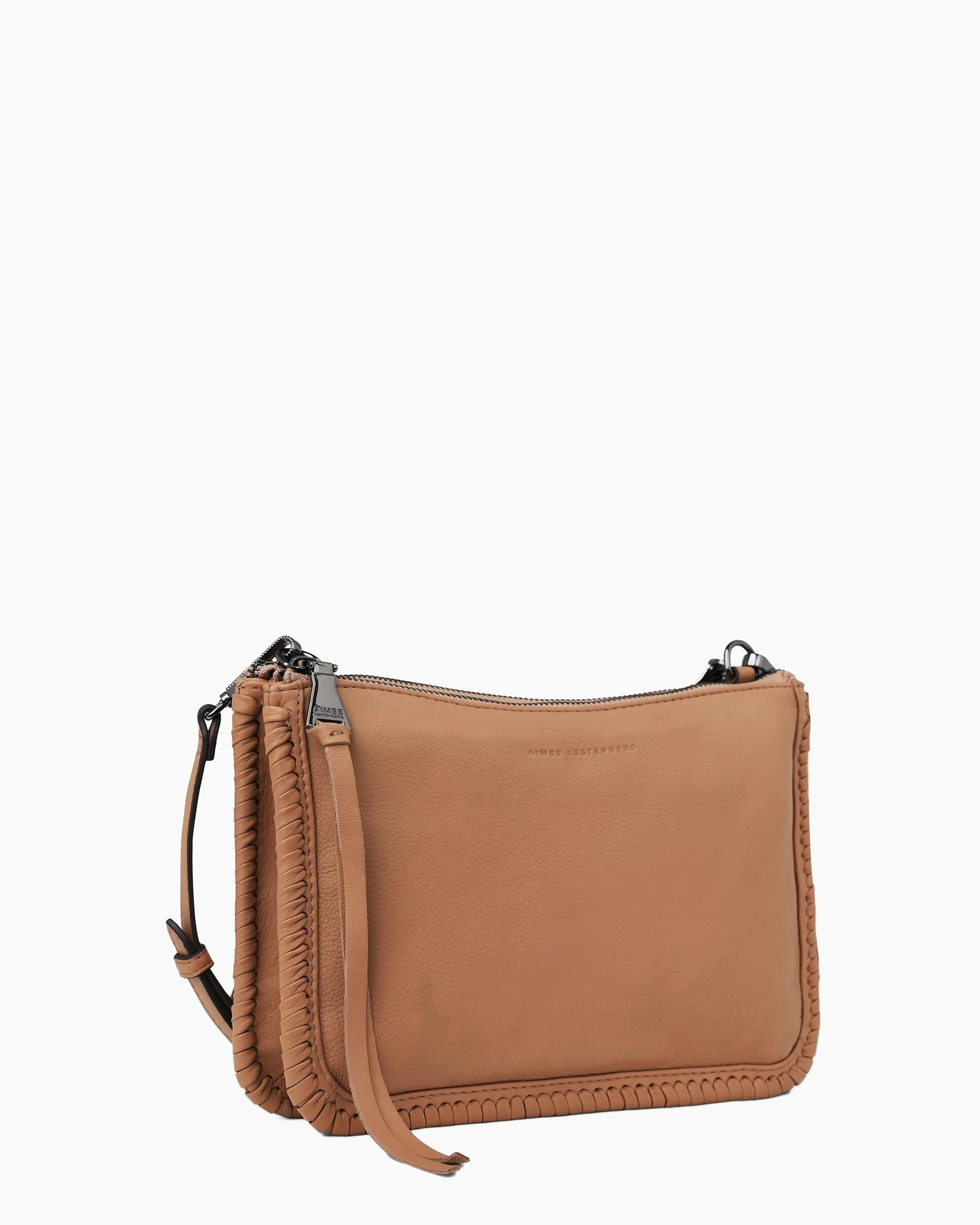 Famous Double Top Zip Crossbody