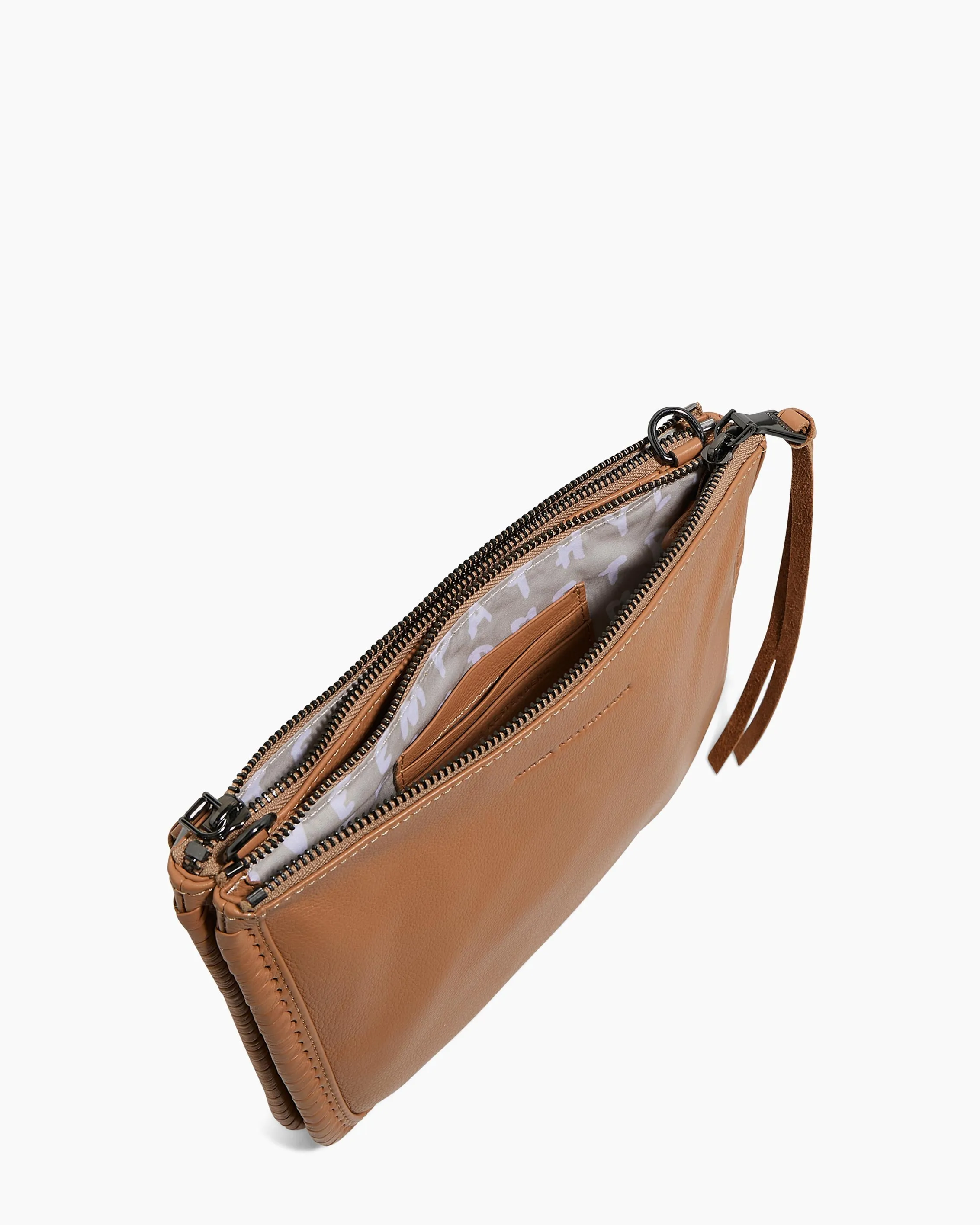 Famous Double Top Zip Crossbody