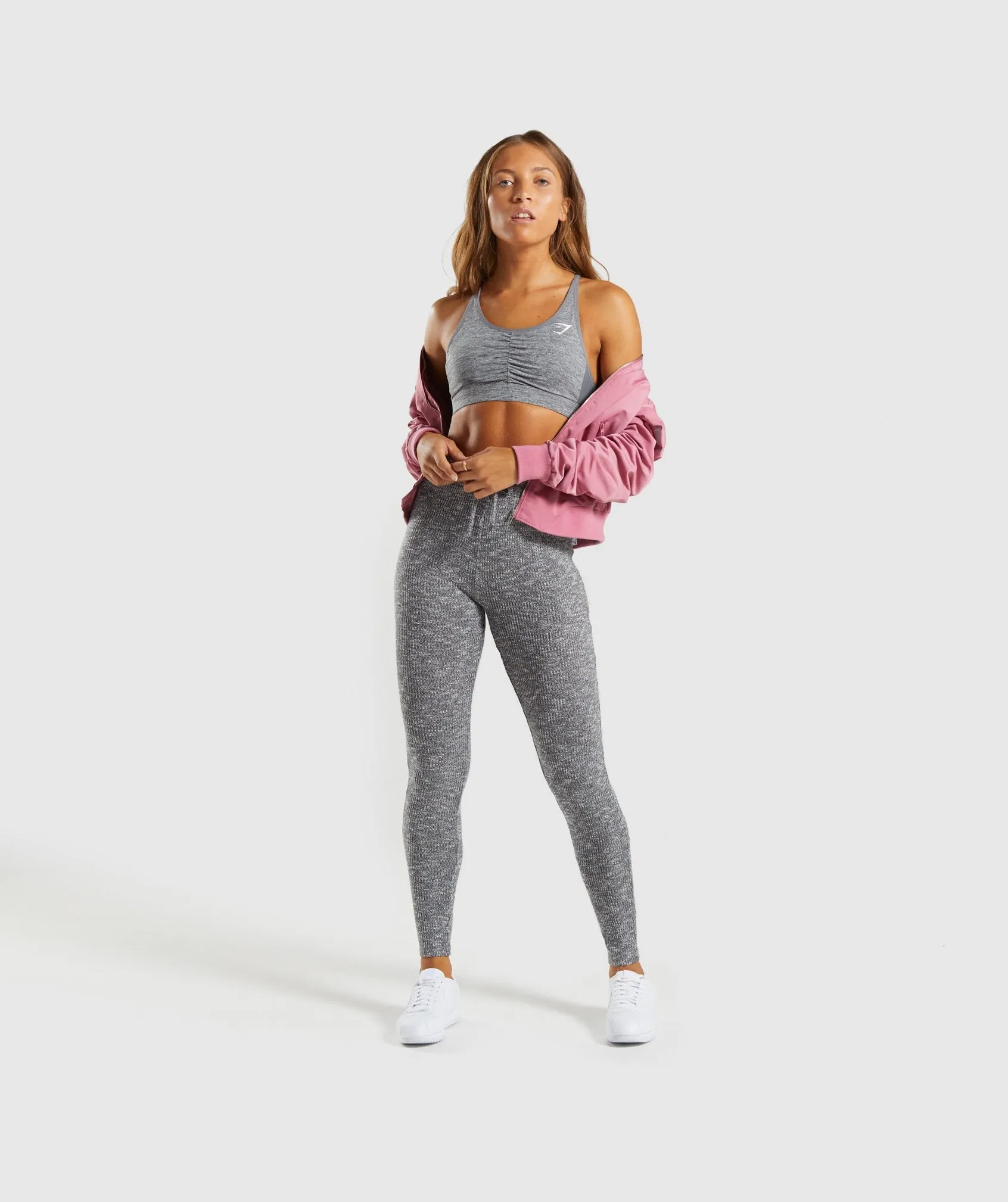 Gymshark Lo Bomber Jacket - Dusky Pink