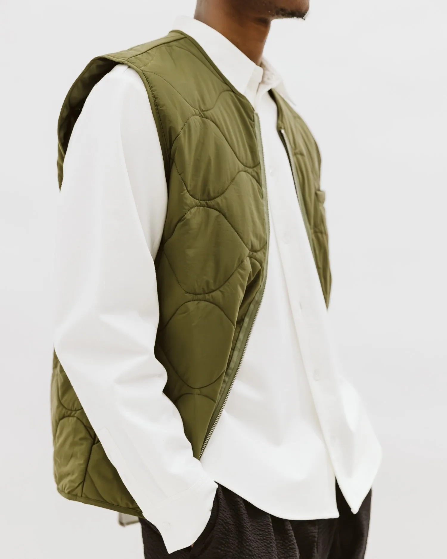 Hays Vest in Olive