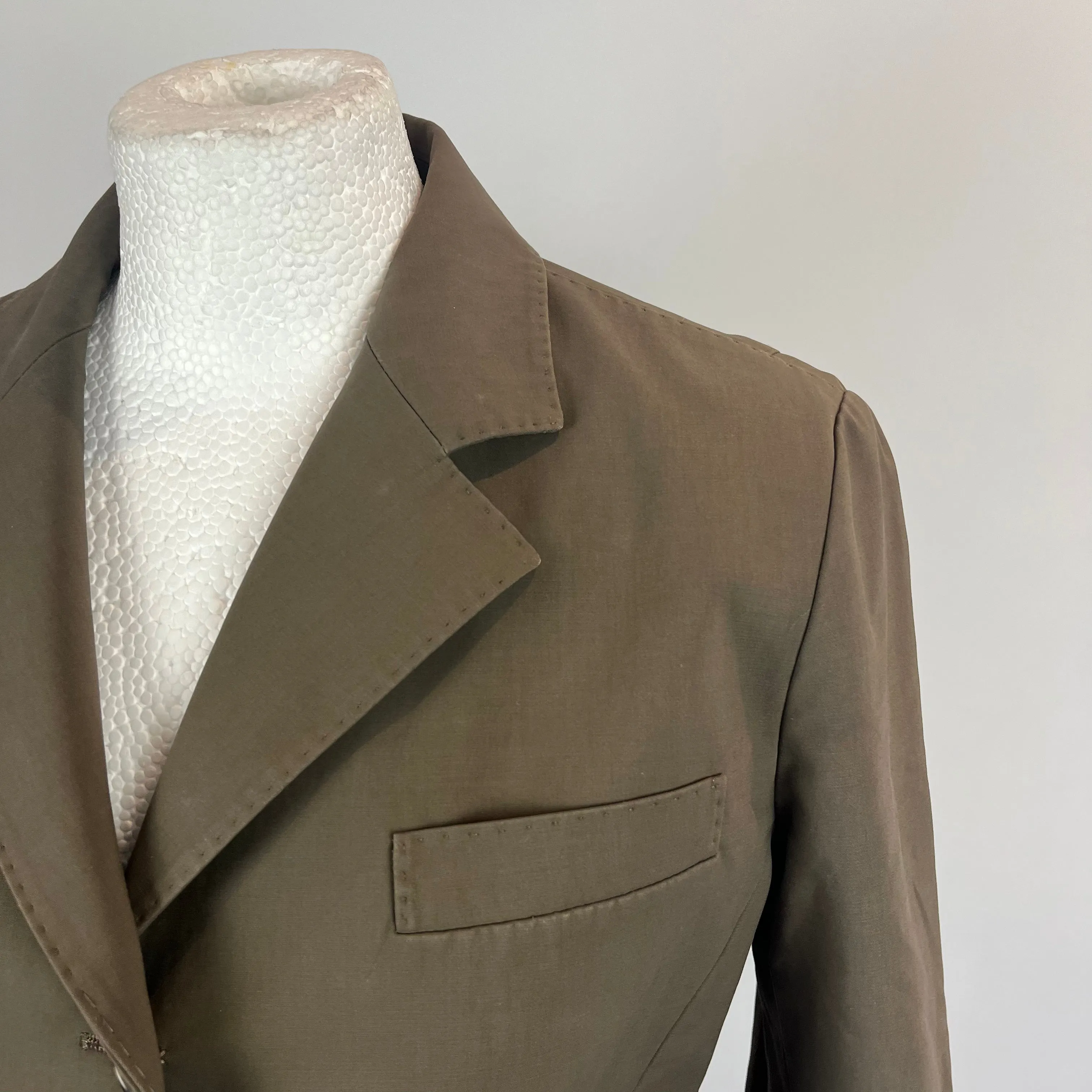 Loro Piana Olive Stretch Cotton Jacket M