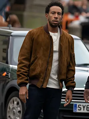 Ludacris Brown Suede Leather Bomber Jacket