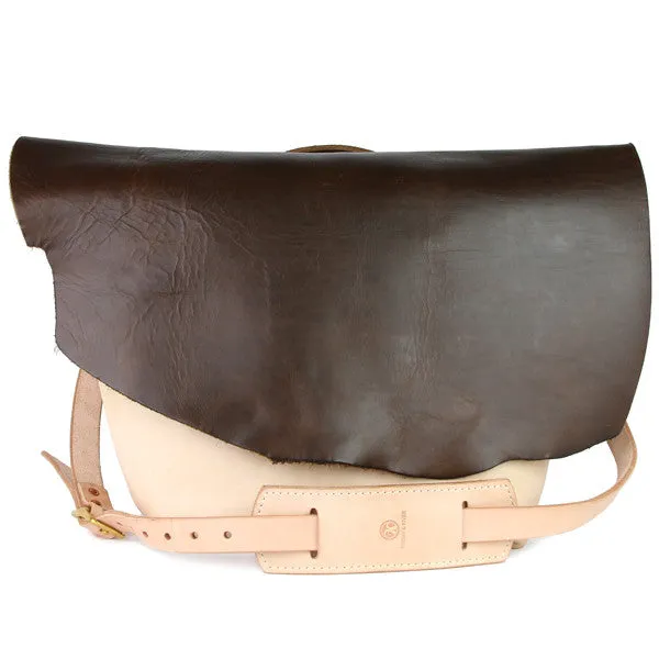 Medium Leather Messenger Bag - Olive Chromexcel