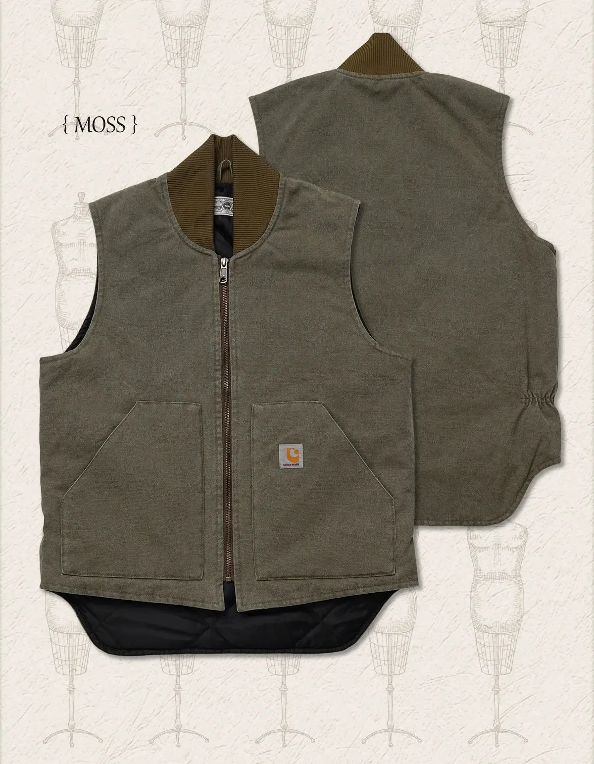 Men's Insulated Rib Collar Gilet