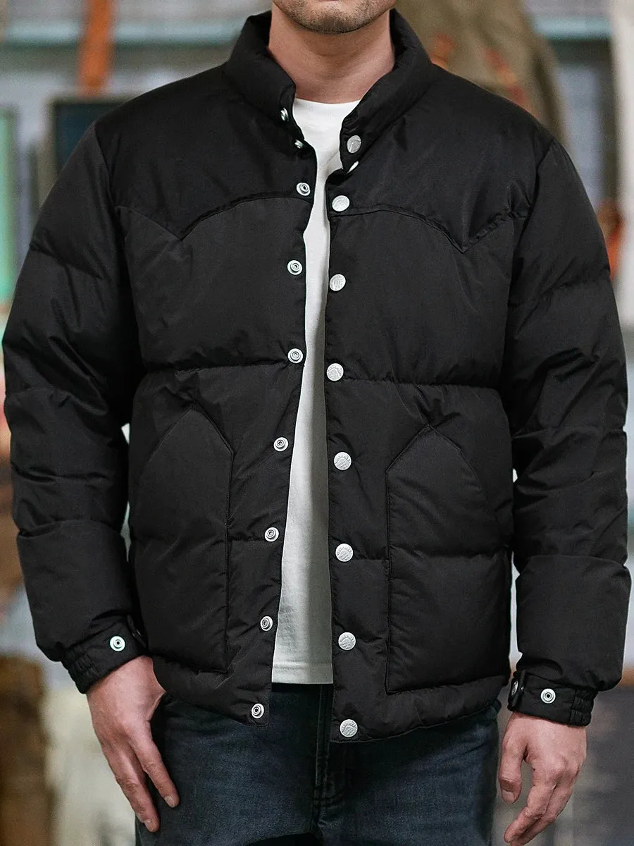 Men's Stand Collar Down Jacket - Thick Warm Winter Wear