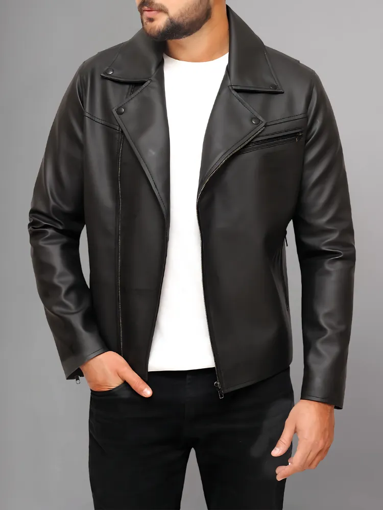 Mens Stylish Leather Motorcycle Jacket