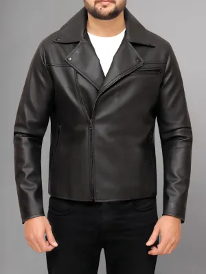 Mens Stylish Leather Motorcycle Jacket