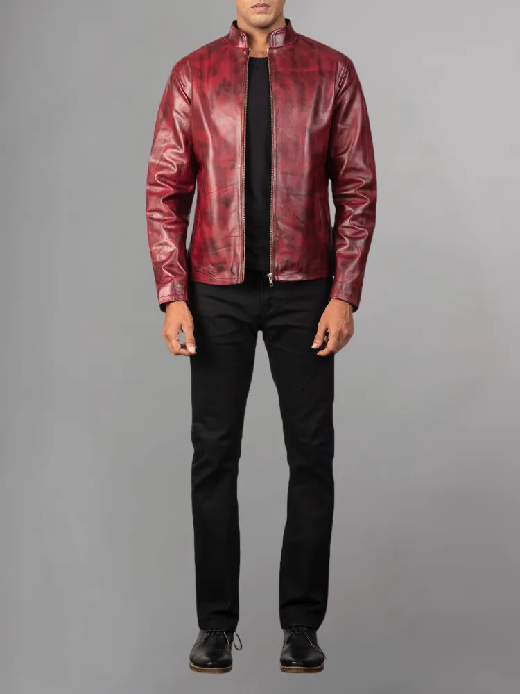 Men's Stylish Superb Real Genuine Leather Bomber Biker Jacket