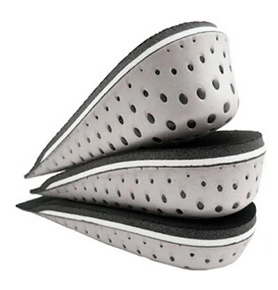 One Pair Hard Breathable Memory Foam Height Increase Insole Invisible Increased Heel Lifting Inserts