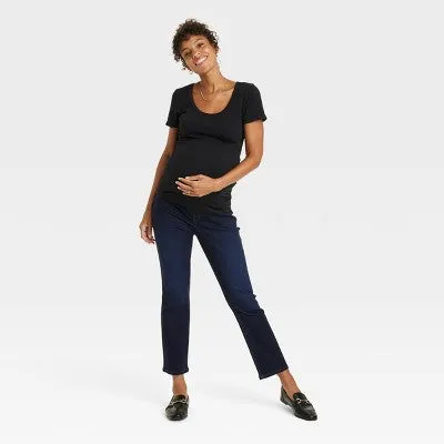 Over Belly Ankle Bootcut Maternity Pants - Isabel Maternity by Ingrid & Isabel