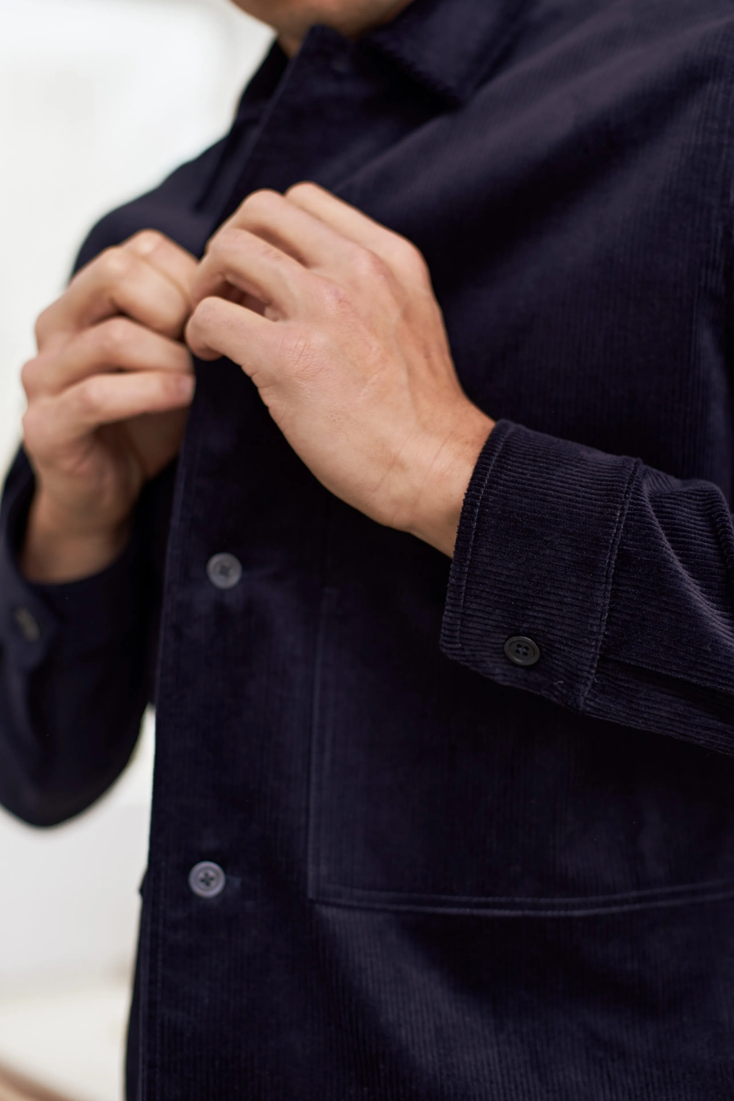 OWE overshirt eco corduroy navy