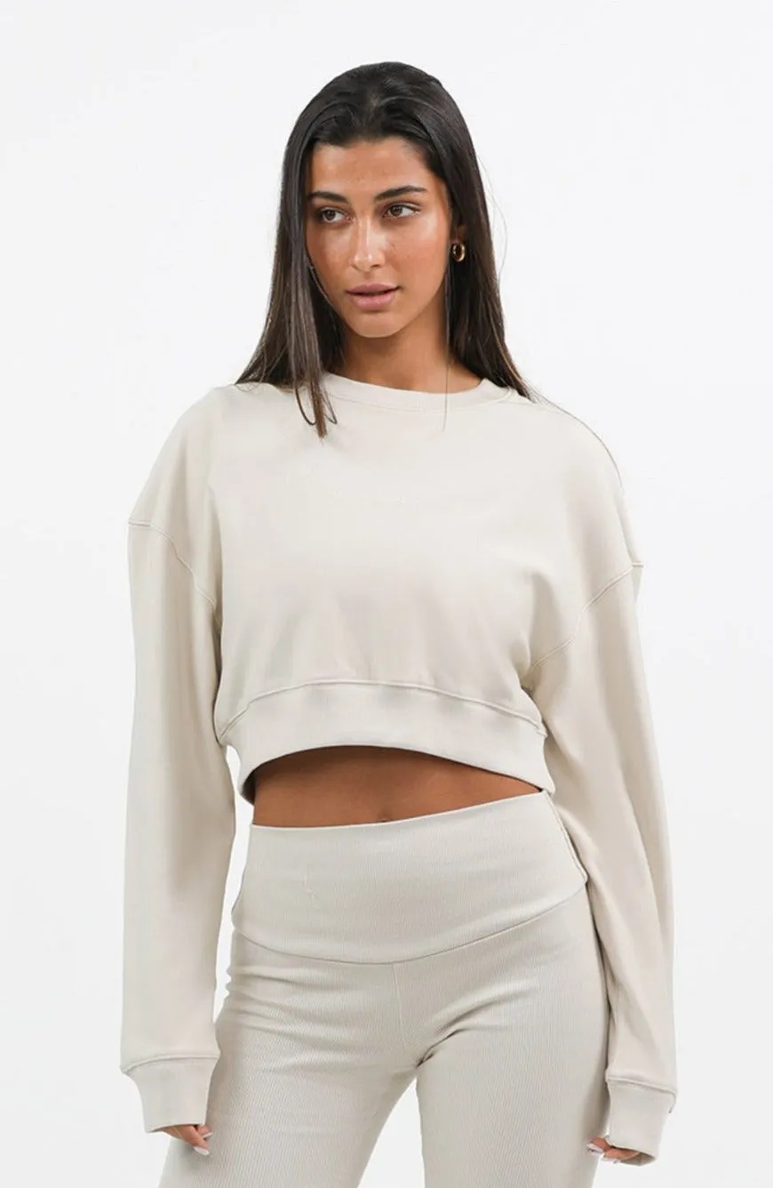 S2J032MI Oversized cropped sweatshirt