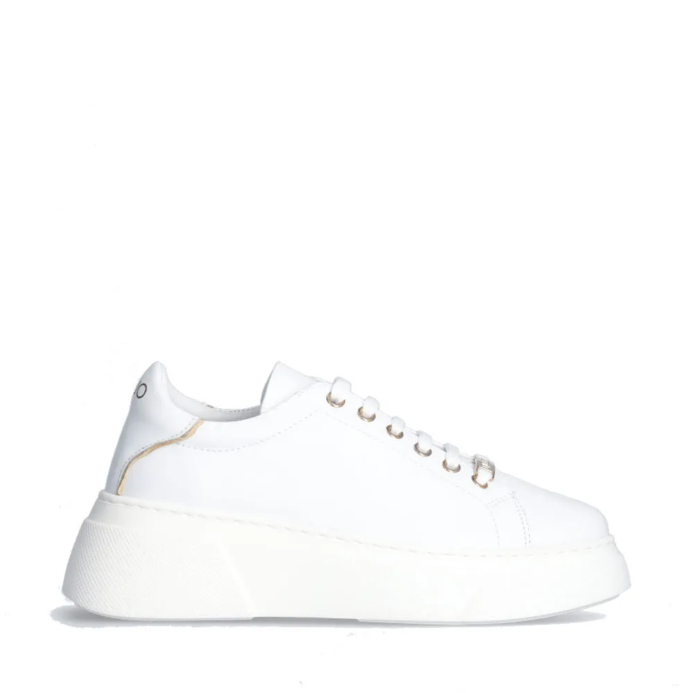 Scarpe LIU JO Andie 718 Sneakers Platform in Pelle Bianca