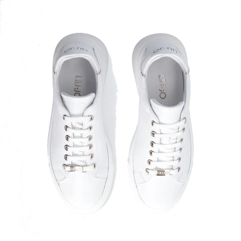 Scarpe LIU JO Andie 718 Sneakers Platform in Pelle Bianca