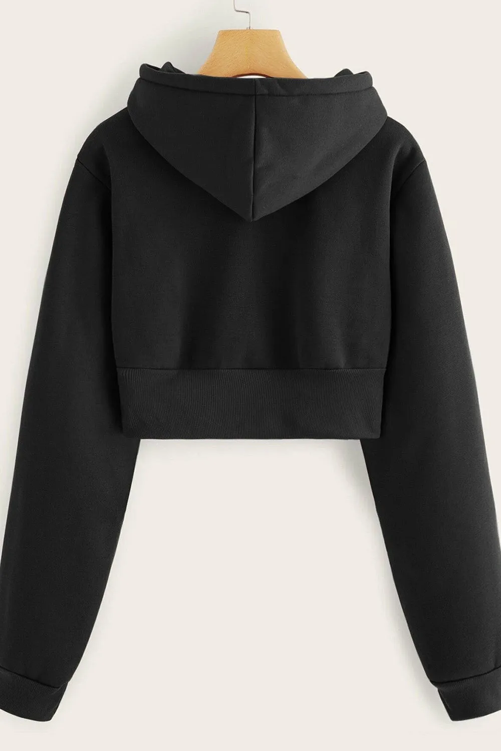 Solid black sweatshirt