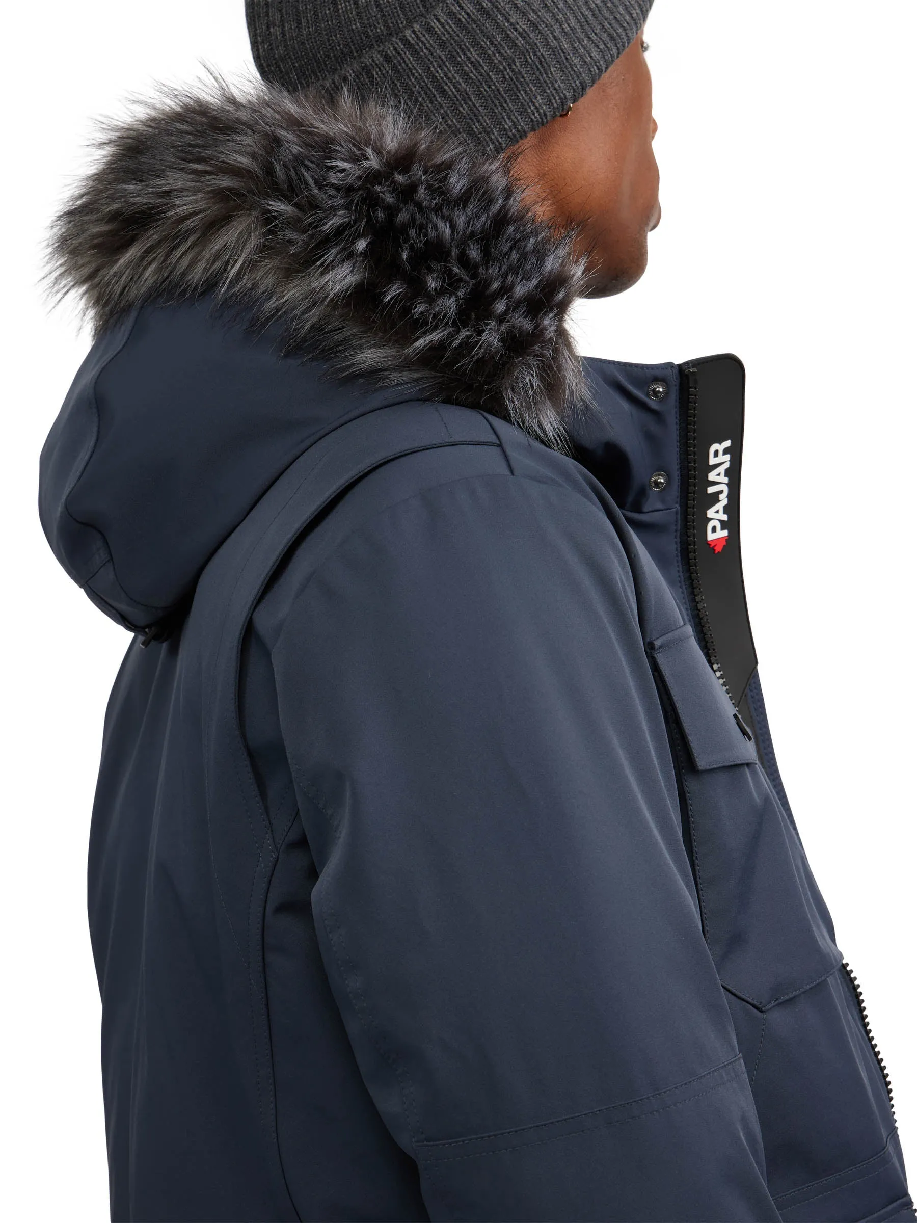 Soren Men's Parka w/Faux Fur Trim