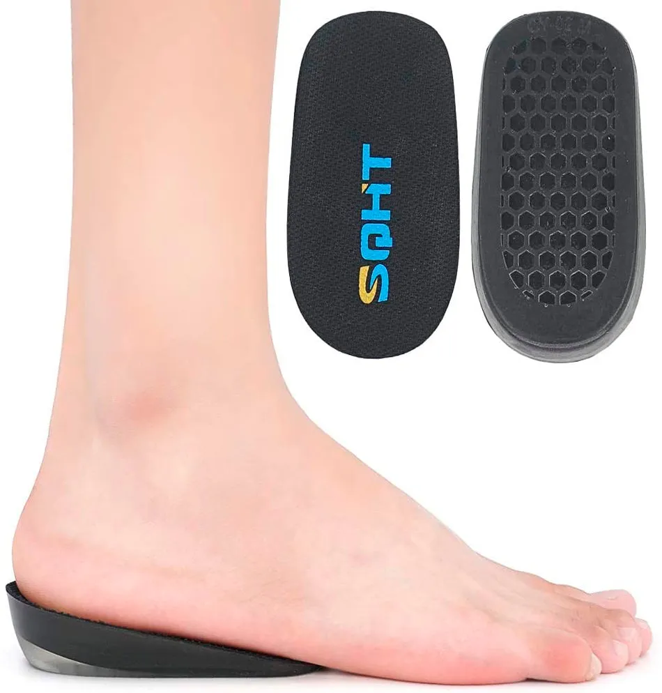 SQHT's Height Increase Insole - Gel Heel Shoe Lift Inserts, Achilles Tendon Cushion for Men and Women