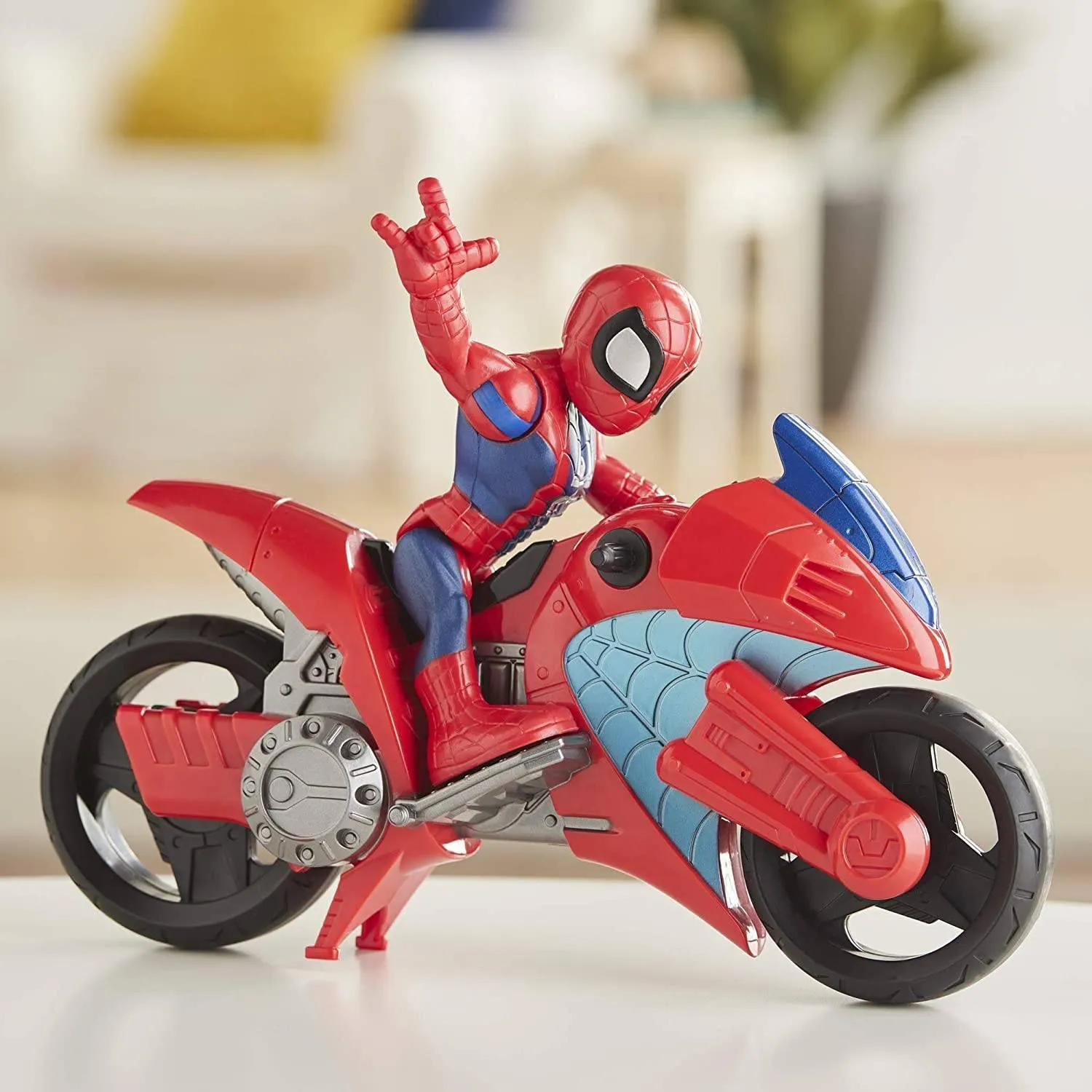 Super Hero Adventures Sha Mega Mini Motorcycle Spiderman