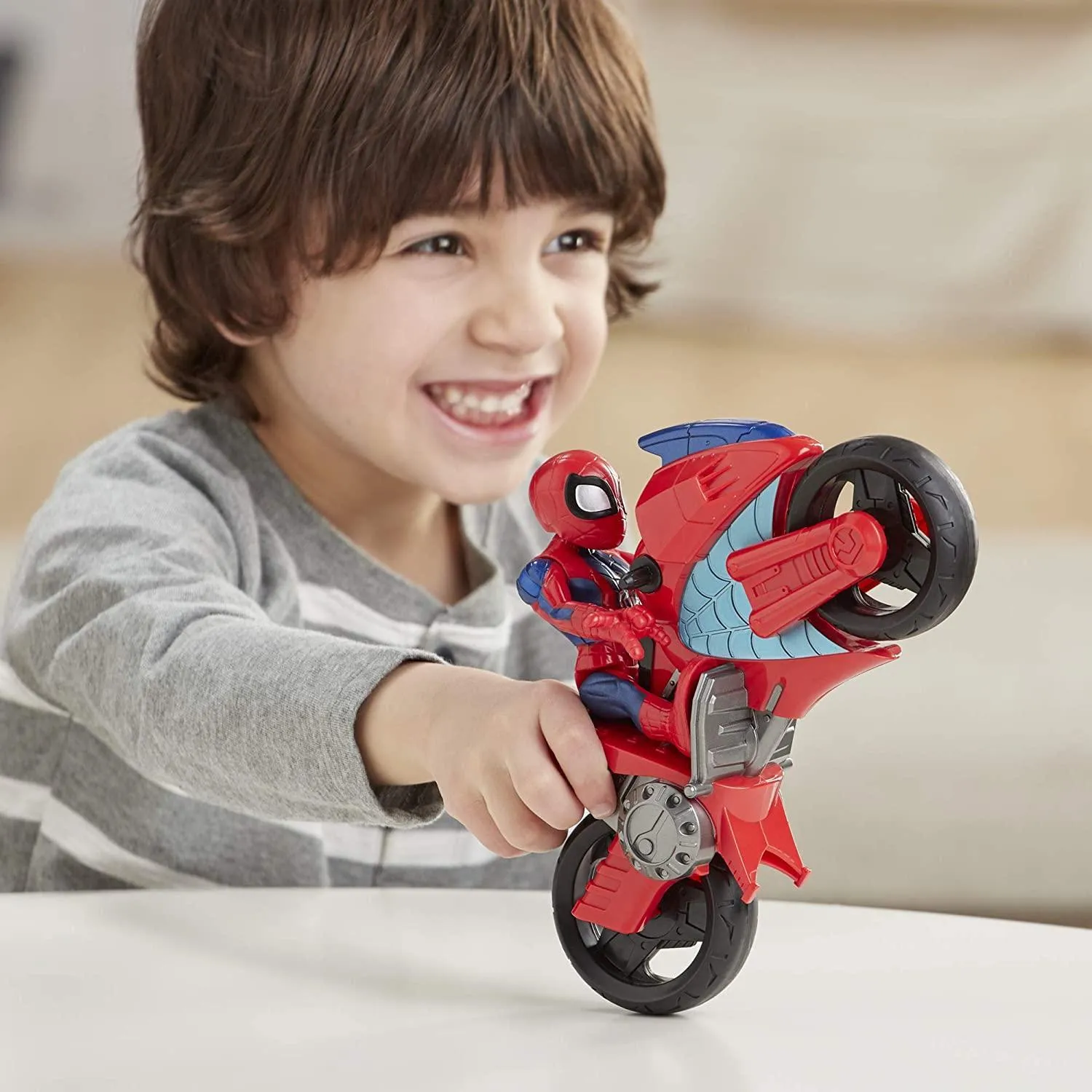 Super Hero Adventures Sha Mega Mini Motorcycle Spiderman