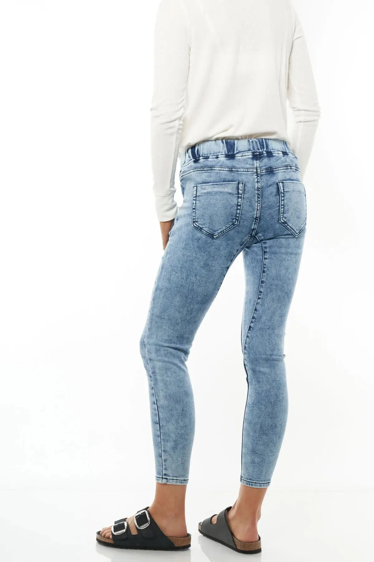 Walk This Way Denim Joggers by BAE