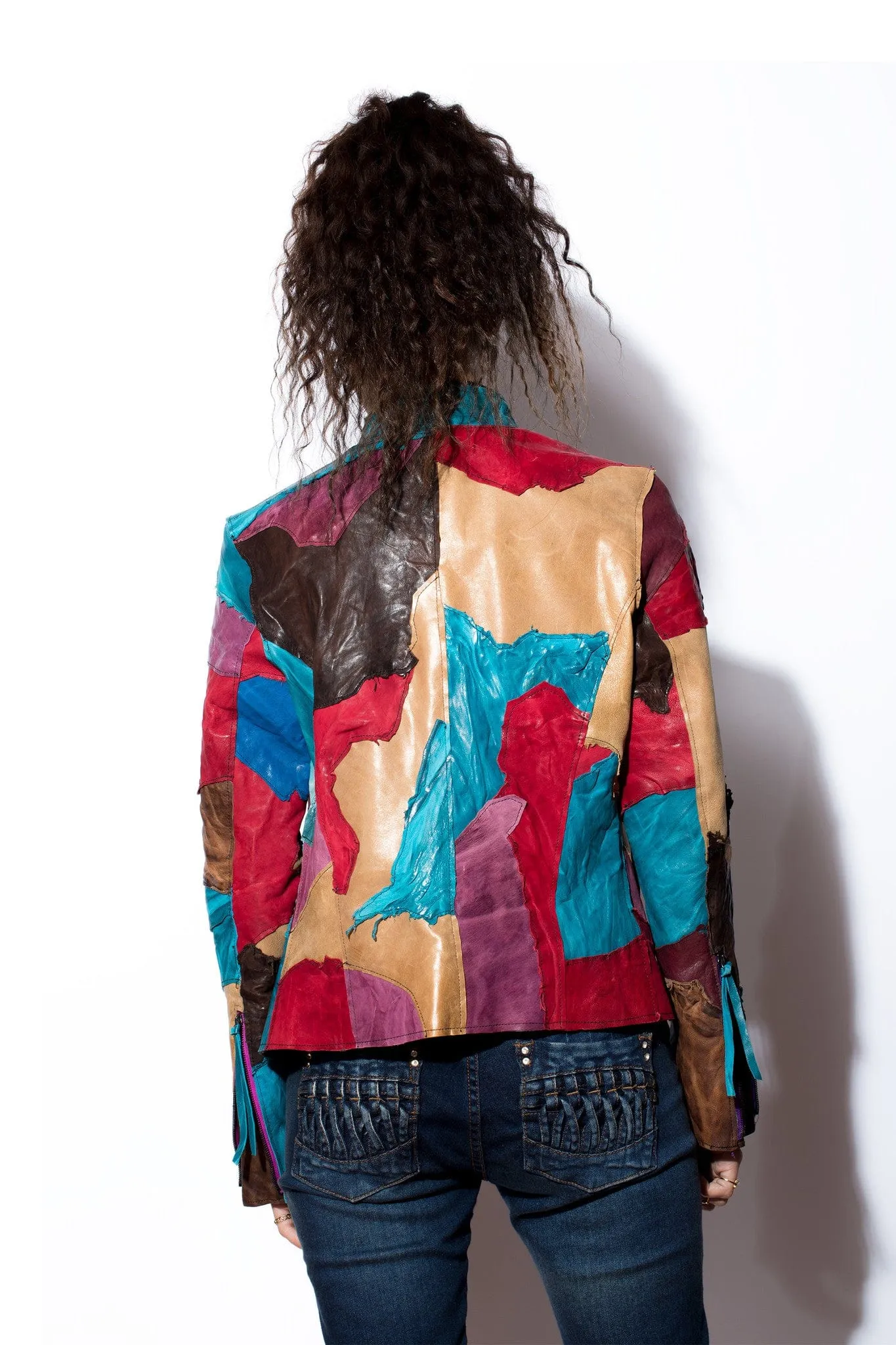 Women's Scrap Raw Edge Hand Laced Jacket