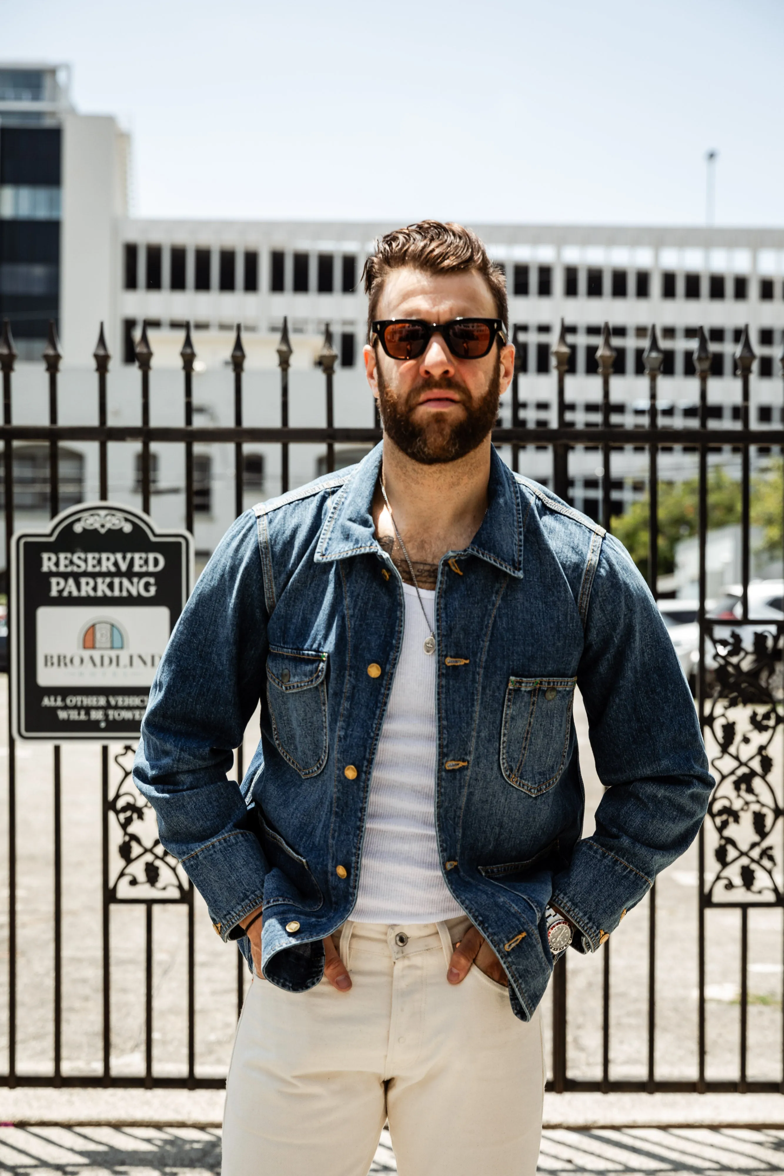 Wythe - Denim Barn Jacket - Washed Indigo